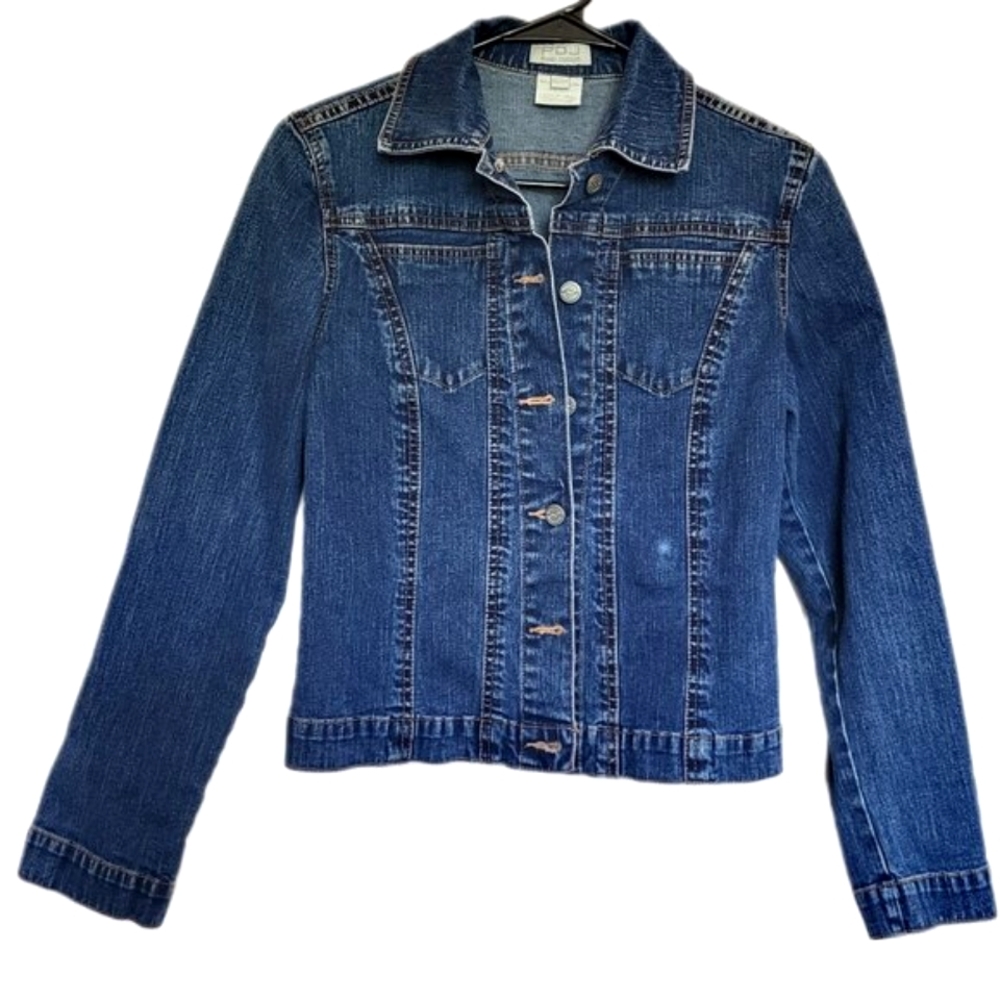 FDJ French Dressing Women's Denim Jean Jacket Size XS